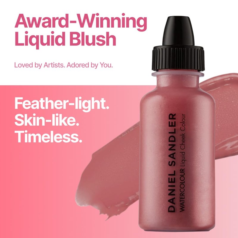 Daniel Sandler Watercolor Liquid Blush â€” Buildable, Blendable & Long-Lasting Liquid Blush for Cheeks, Lips, & Eyes â€” Lightweight & Water Resistant â€” For All Skin Types â€” Spicey - Image 2